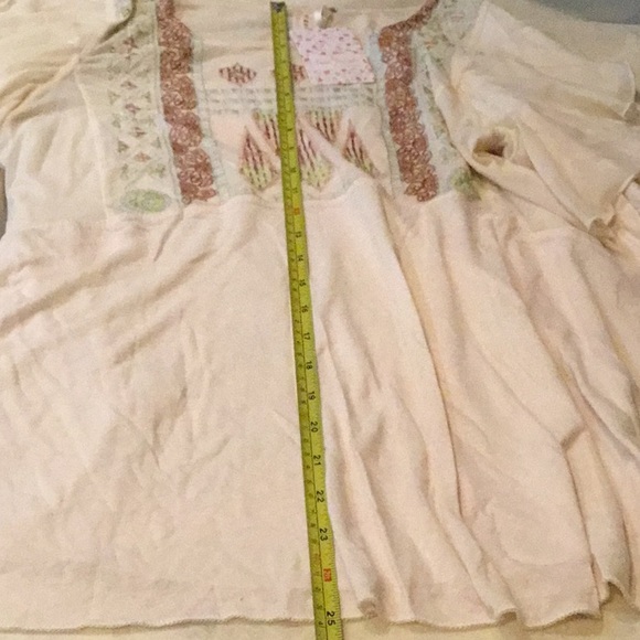 FREE PEOPLE NWT boho embroidered long sleeve - Picture 9 of 10